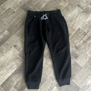 Figs black jogger scrub pants